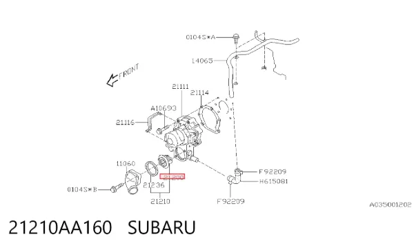 Termostat 21210AA160 Subaru