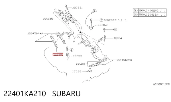 Świeca zapłonowa 22401KA210 Subaru