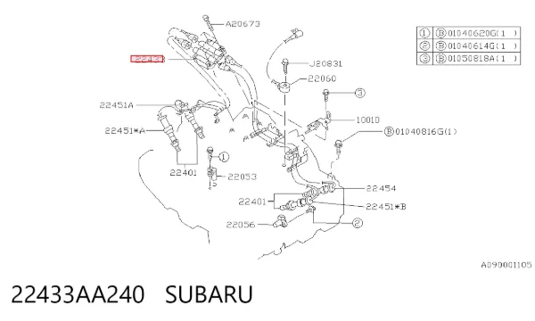 Cewka zapłonowa 22433AA240 Subaru