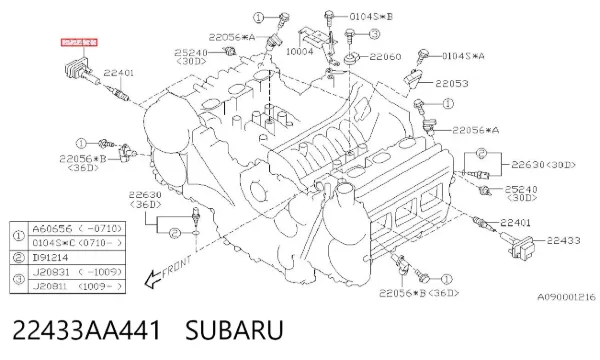 Cewka zapłonowa 22433AA441 Subaru