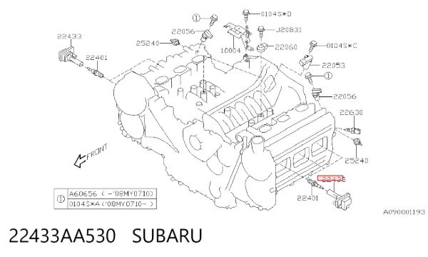 Cewka zapłonowa 22433AA530 Subaru