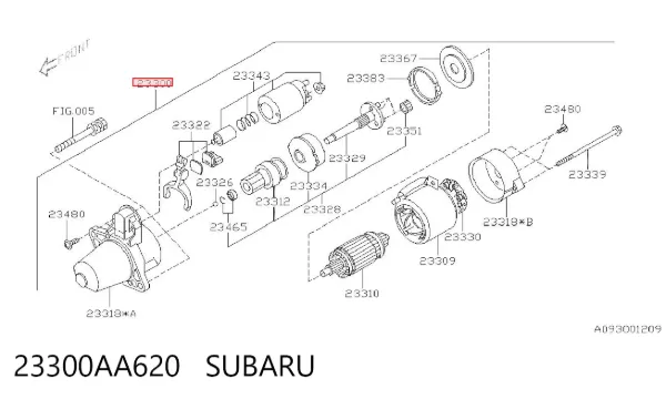 Rozrusznik 23300AA620 Subaru