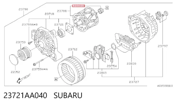 Łożysko alternatora 23721AA040 Subaru