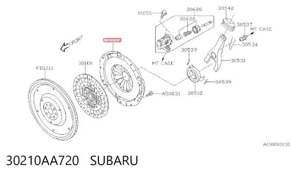 Docisk sprzęgła 30210AA720 Subaru
