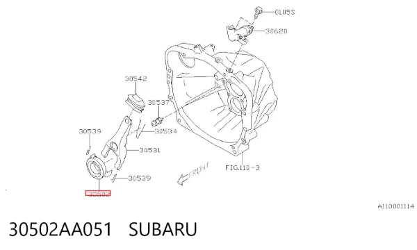 Łożysko wyciskowe sprzęgła 30502AA051 Subaru