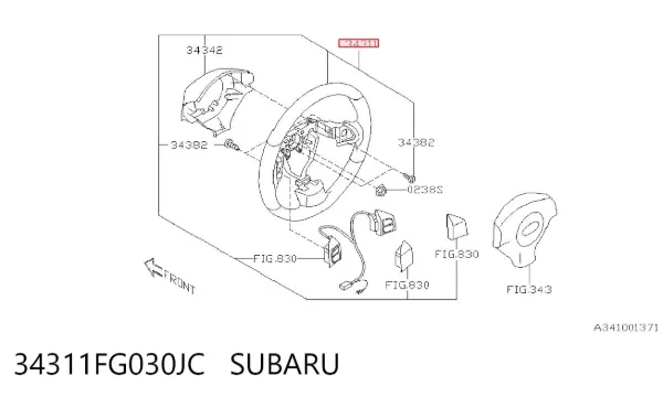 Kierownica Subaru Impreza III