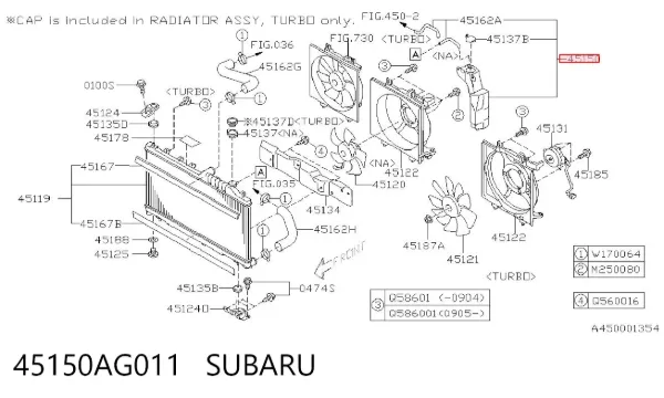 Zbiorniczek wyrównawczy układu chłodzenia 45150AG011 Subaru