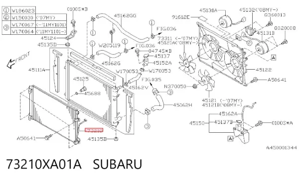 Chłodnica klimatyzacji Subaru Tribeca 