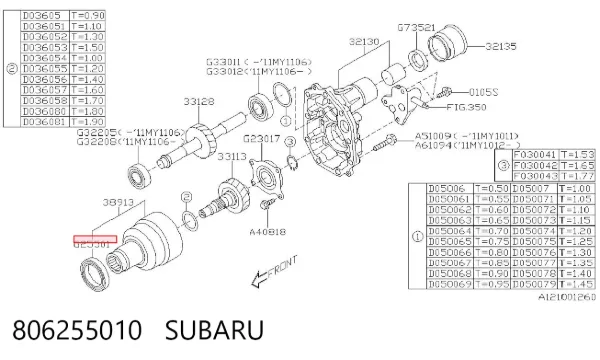 Łożysko skrzyni biegów Subaru Impreza III