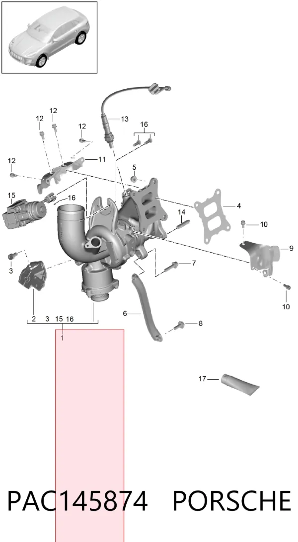 Turbina PAC145874 Porsche