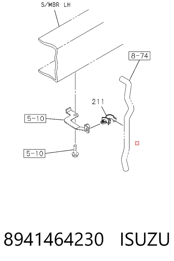Pas napędowy mechanizmów 8941464230 Isuzu