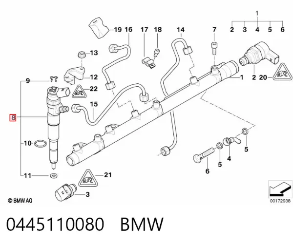 Wtryskiwacz paliwa BMW 3 E46