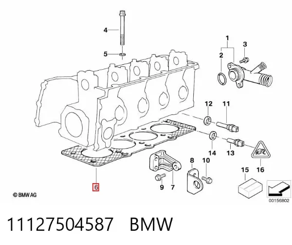 Uszczelka głowicy cylindrów 11127504587 BMW
