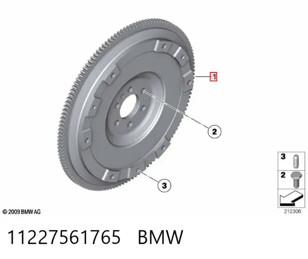 Koło zamachowe silnika 11227561765 BMW