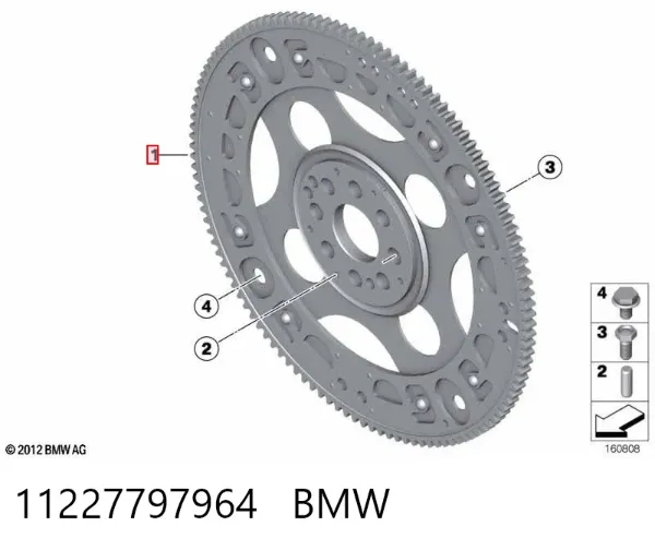Koło zamachowe silnika BMW X5 F15, F85
