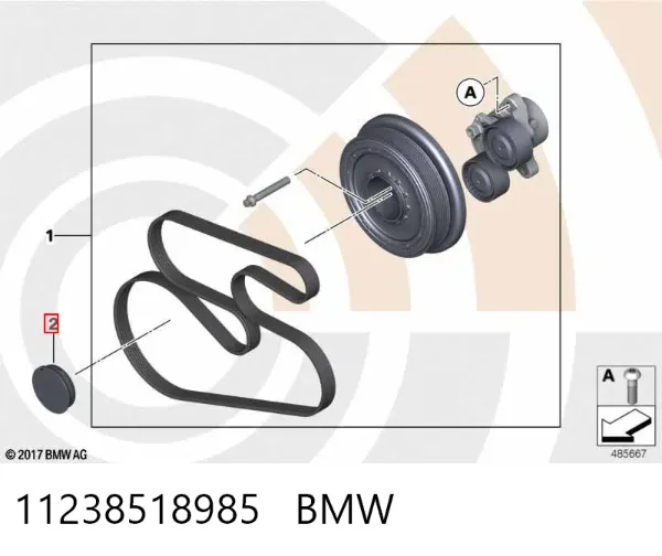 Kołpak do obręczy koła 11238518985 BMW