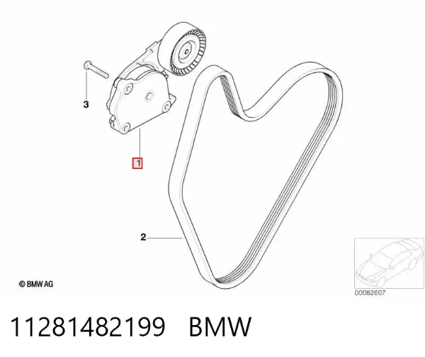 Napinacz paska napędowego 11281482199 BMW