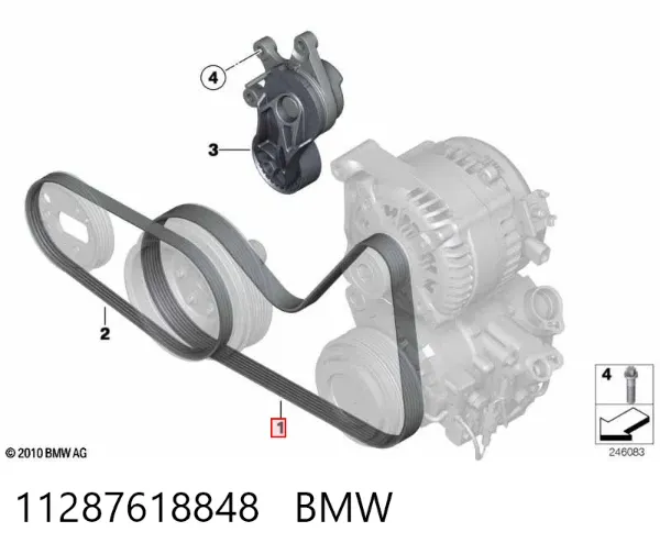 Pas napędowy mechanizmów 11287618848 BMW