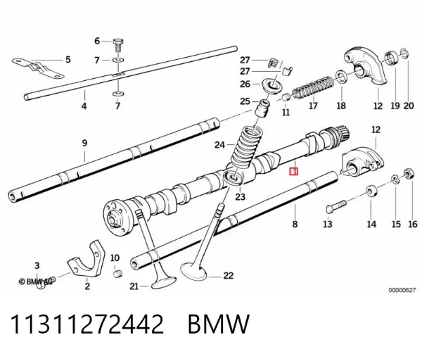 Wał rozrządu silnika BMW 3 E21