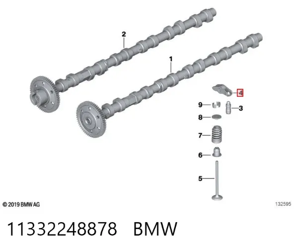 Dźwigienka zaworowa 11332248878 BMW