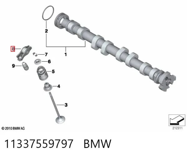 Dźwigienka zaworowa 11337559797 BMW