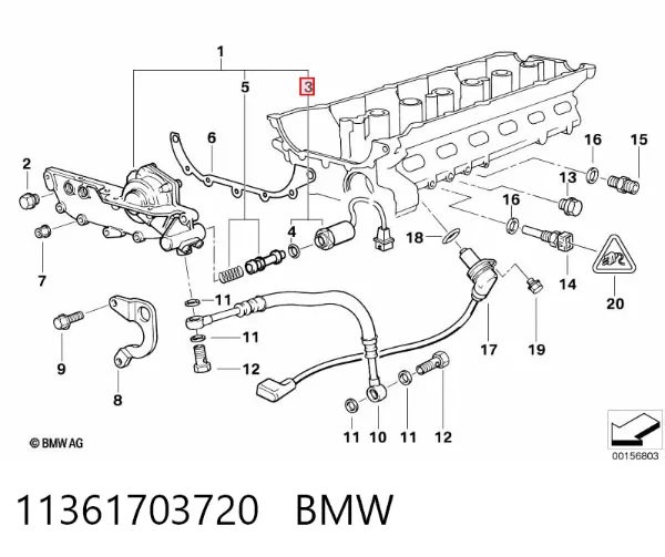 Zawór elektromagnetyczny faz rozrządu 11361703720 BMW