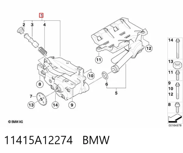 Pompa oleju 11415A12274 BMW
