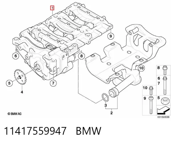 Pompa oleju 11417559947 BMW