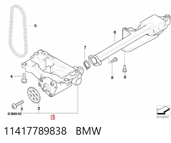 Pompa oleju 11417789838 BMW
