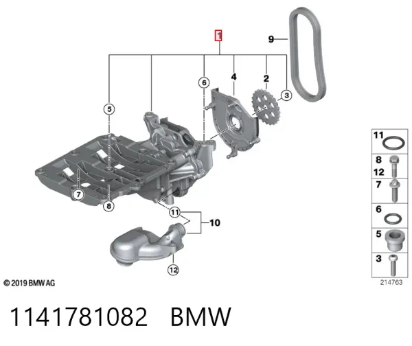 Pompa oleju 1141781082 BMW