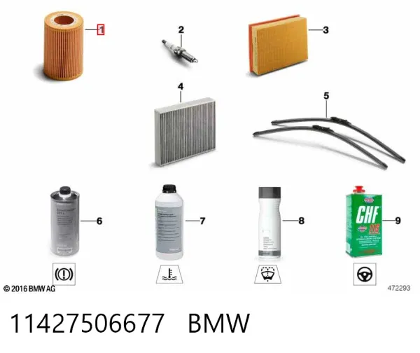 Filtr oleju 11427506677 BMW