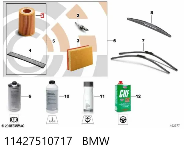 Filtr oleju 11427510717 BMW