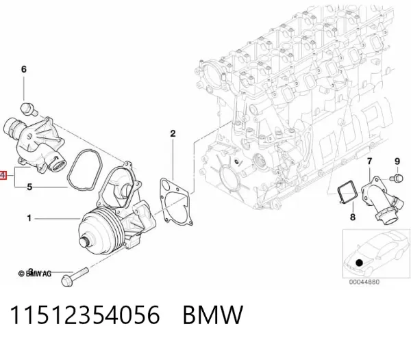 Termostat 11512354056 BMW