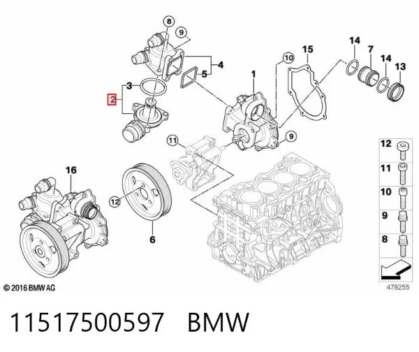 Termostat 11517500597 BMW