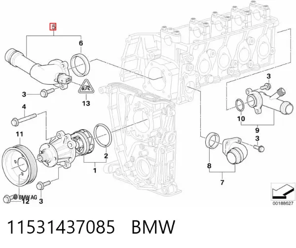 Termostat 11531437085 BMW