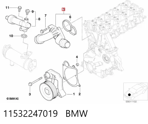Termostat 11532247019 BMW