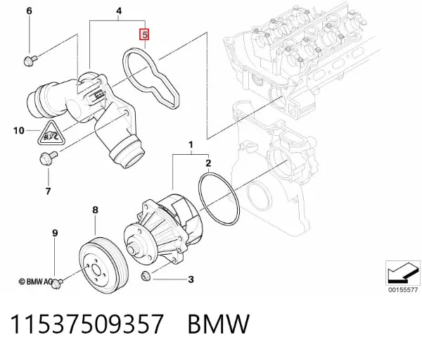 Uszczelka termostatu 11537509357 BMW