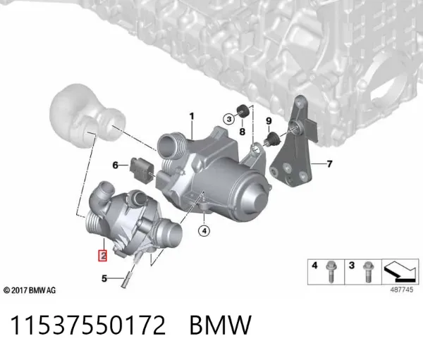 Termostat 11537550172 BMW
