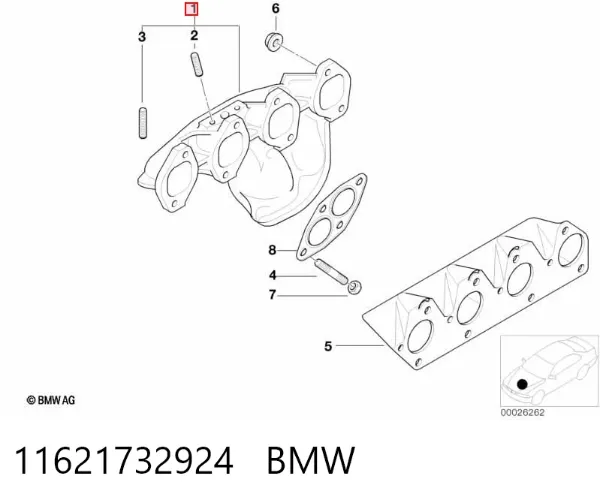 Kolektor wydechowy BMW 3 E36