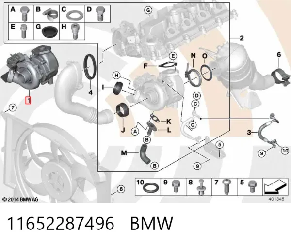 Turbina 11652287496 BMW