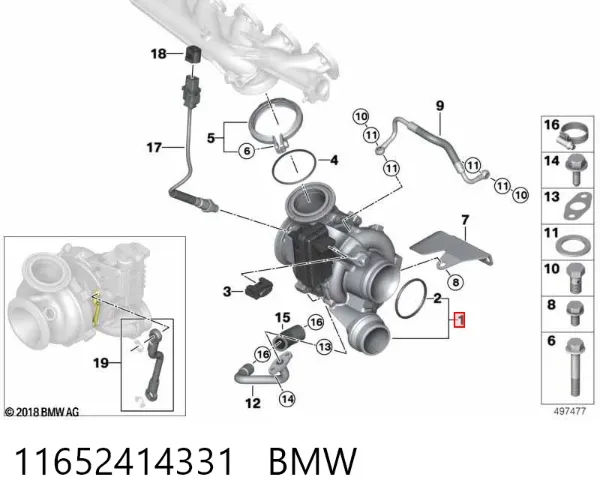 Turbina 11652414331 BMW