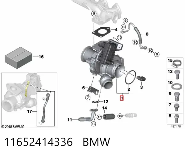 Turbina 11652414336 BMW