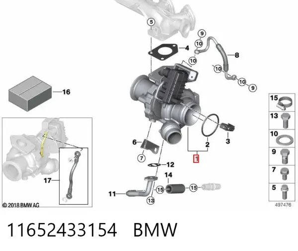 Turbina 11652433154 BMW
