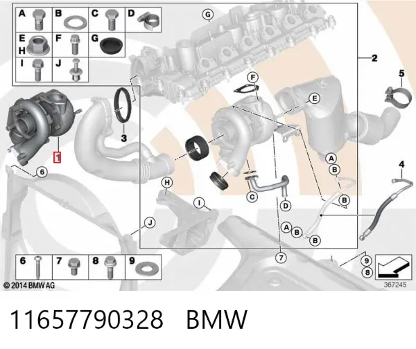 Turbina 11657790328 BMW