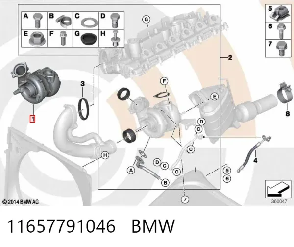 Turbina 11657791046 BMW