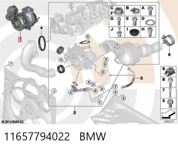 Turbina 11657794022 BMW