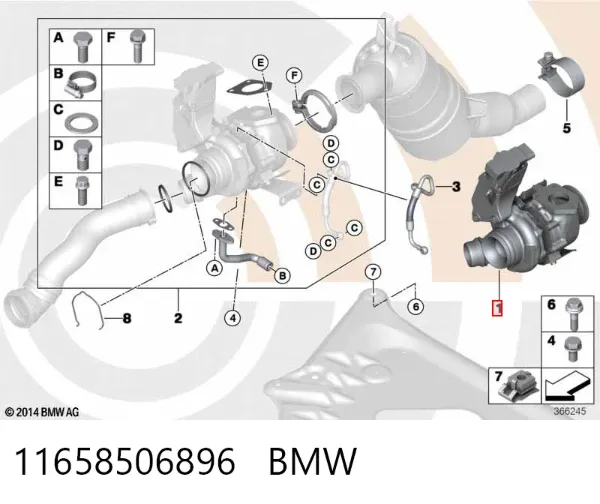 Turbina 11658506896 BMW