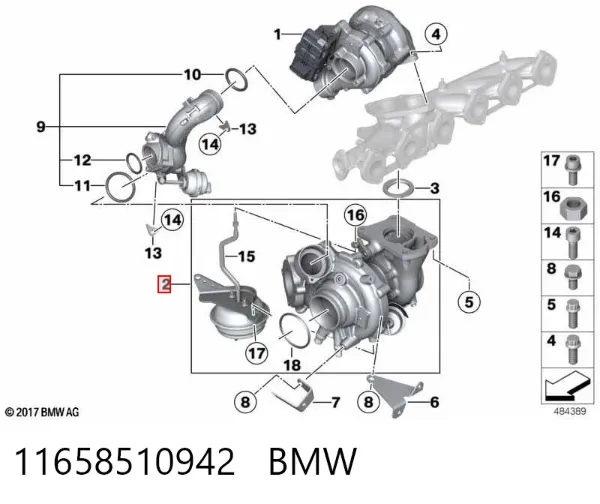 Turbina 11658510942 BMW
