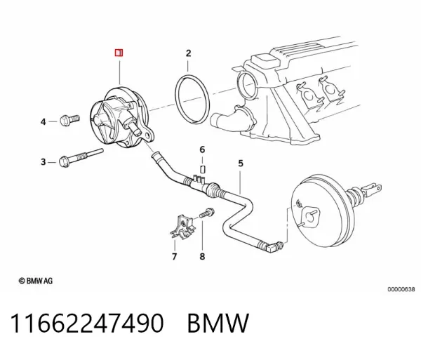 Pompa podciśnienia 11662247490 BMW