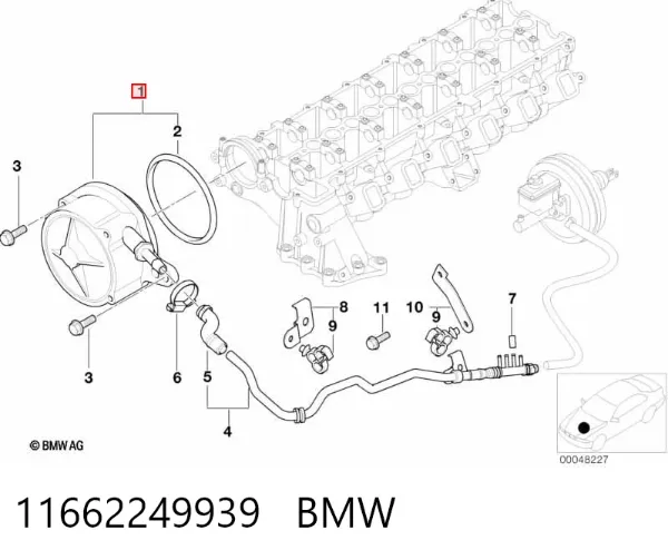 Pompa podciśnienia 11662249939 BMW